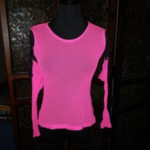 Tripp NYC Neon Pink Top w/ Removable Sleeves